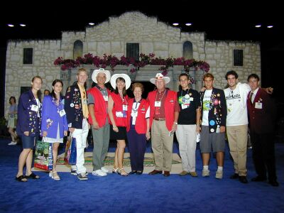 Facade of The Alamo is the open door to the 100,000 square foot House of Friendship