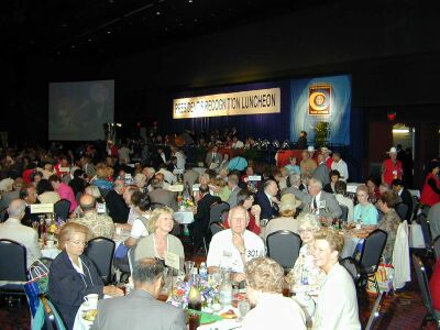 Each day paid Luncheons & Dinners are held to exchange ideas and make new friends