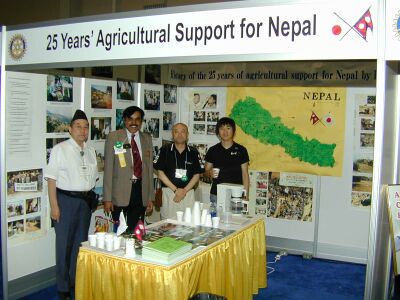 50-75 booths are made available for ongoing Rotary Service Projects